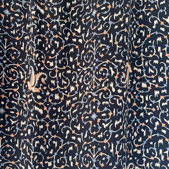 MADEWELL Dress Silk Fiesta paisley women's size 00 XXS Style G1282 Long sleeve - Picture 6 of 6